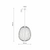 Lampa wisząca kolor ceglany ażurowa druciana owalna minimalistyczna loftowa uniwersalna klasyczna SPHERA L 11302 TK-LIGHTING